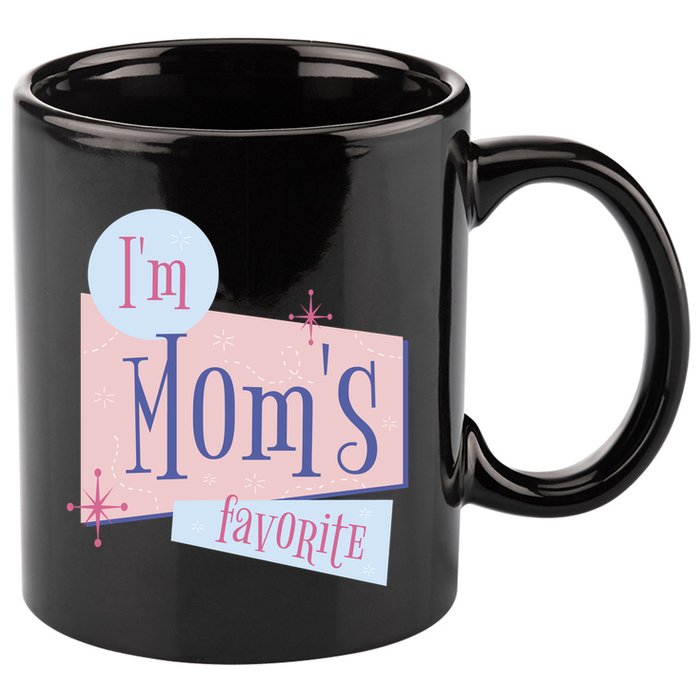 I'm Mom's Favorite Retro 11oz C Handle Ceramic Mug