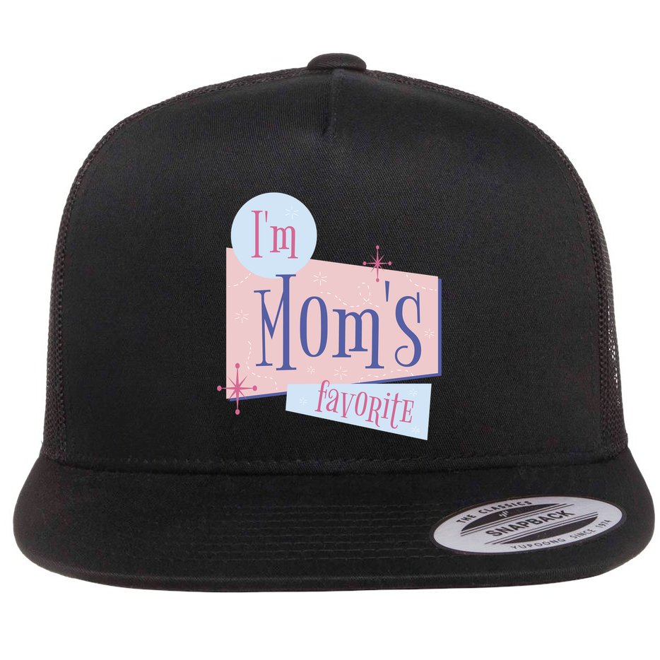 I'm Mom's Favorite Retro Flat Bill Trucker Hat