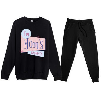 I'm Mom's Favorite Retro Premium Crewneck Sweatsuit Set