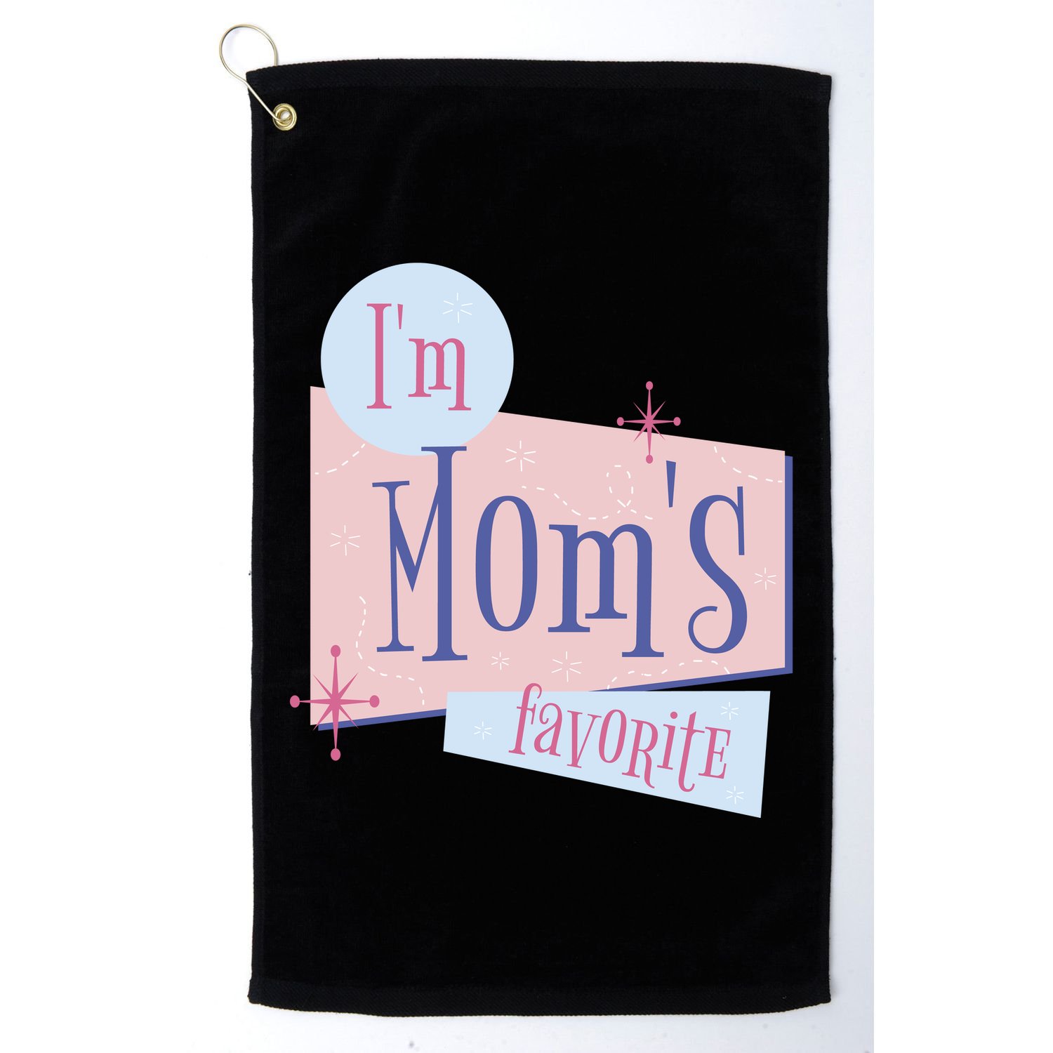 I'm Mom's Favorite Retro Golf Towel