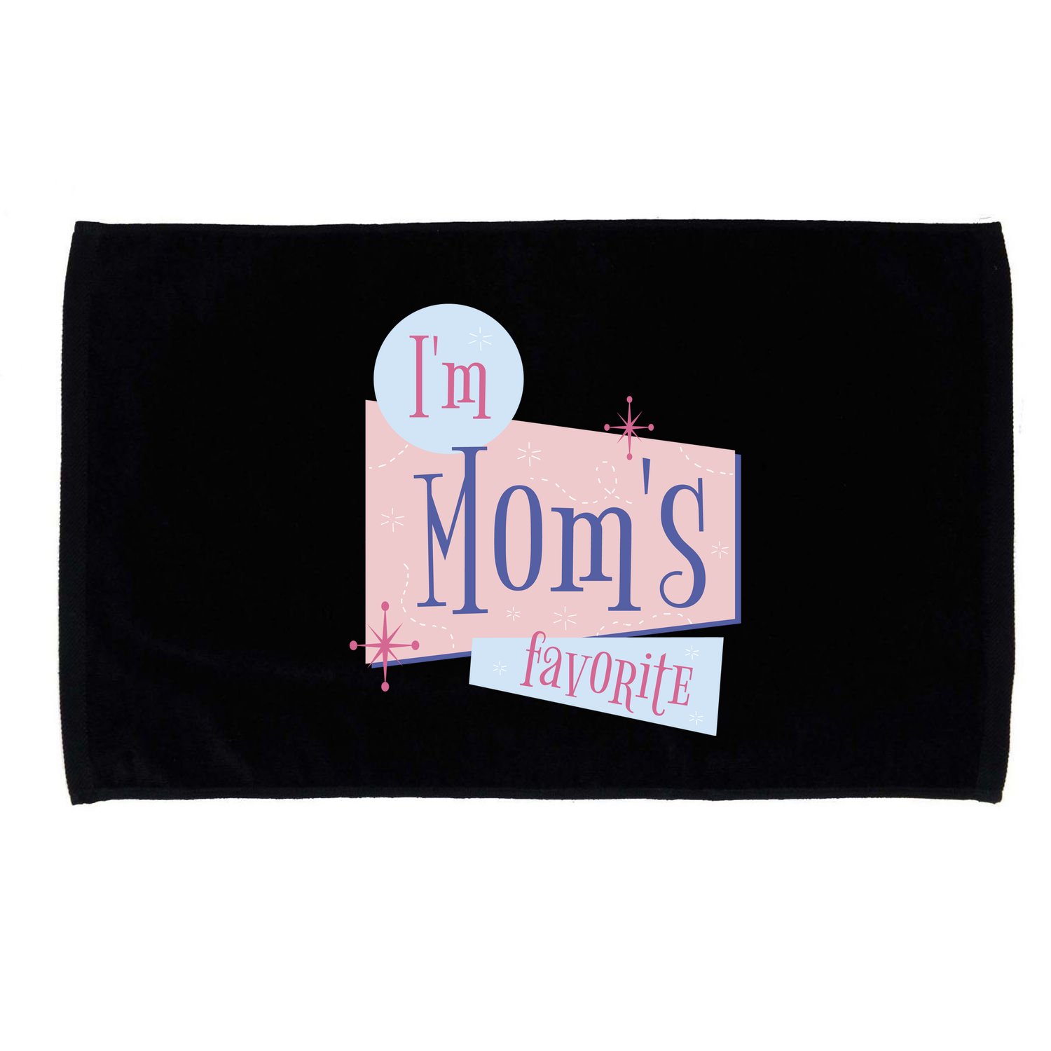 I'm Mom's Favorite Retro Microfiber Hand Towel
