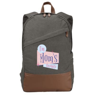 I'm Mom's Favorite Retro Cotton Canvas Backpack