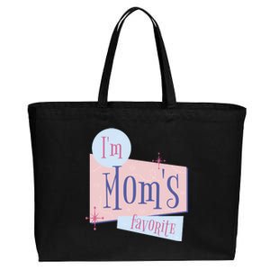 I'm Mom's Favorite Retro Cotton Canvas Jumbo Tote