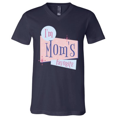 I'm Mom's Favorite Retro V-Neck T-Shirt