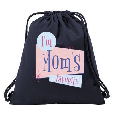 I'm Mom's Favorite Retro Drawstring Bag