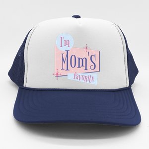 I'm Mom's Favorite Retro Trucker Hat