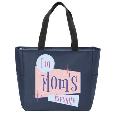 I'm Mom's Favorite Retro Zip Tote Bag