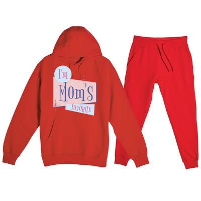 I'm Mom's Favorite Retro Premium Hooded Sweatsuit Set