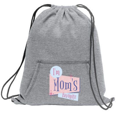 I'm Mom's Favorite Retro Sweatshirt Cinch Pack Bag