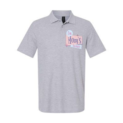 I'm Mom's Favorite Retro Softstyle Adult Sport Polo