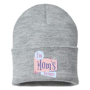 I'm Mom's Favorite Retro Sustainable Knit Beanie