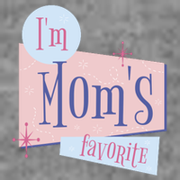 I'm Mom's Favorite Retro Women's V-Neck T-Shirt