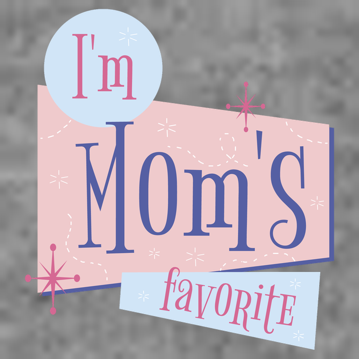 I'm Mom's Favorite Retro Women's V-Neck T-Shirt
