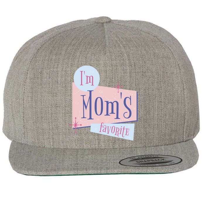 I'm Mom's Favorite Retro Wool Snapback Cap