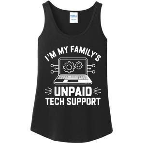 IM My FamilyS Unpaid Tech Support Ladies Essential Tank