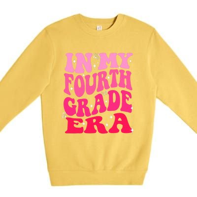 In My Fourth Grade Era Girl Back To School 4th Grade Premium Crewneck Sweatshirt