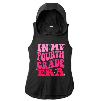 In My Fourth Grade Era Girl Back To School 4th Grade Ladies PosiCharge Tri-Blend Wicking Draft Hoodie Tank