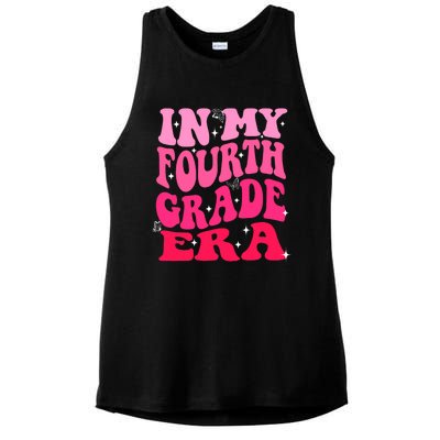 In My Fourth Grade Era Girl Back To School 4th Grade Ladies PosiCharge Tri-Blend Wicking Tank