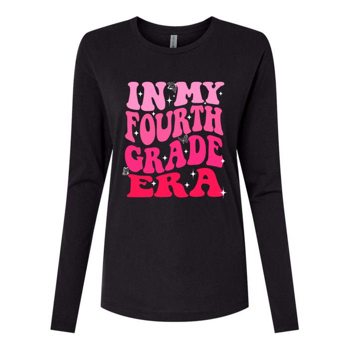 In My Fourth Grade Era Girl Back To School 4th Grade Womens Cotton Relaxed Long Sleeve T-Shirt