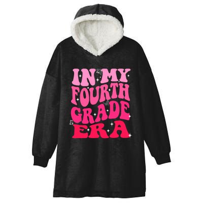 In My Fourth Grade Era Girl Back To School 4th Grade Hooded Wearable Blanket