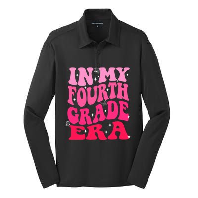 In My Fourth Grade Era Girl Back To School 4th Grade Silk Touch Performance Long Sleeve Polo