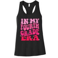 In My Fourth Grade Era Girl Back To School 4th Grade Women's Racerback Tank