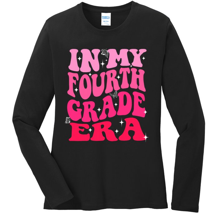 In My Fourth Grade Era Girl Back To School 4th Grade Ladies Long Sleeve Shirt