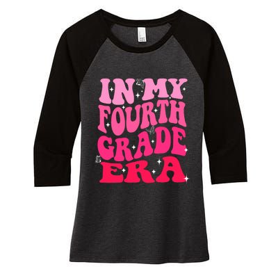 In My Fourth Grade Era Girl Back To School 4th Grade Women's Tri-Blend 3/4-Sleeve Raglan Shirt