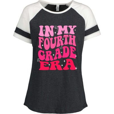 In My Fourth Grade Era Girl Back To School 4th Grade Enza Ladies Jersey Colorblock Tee