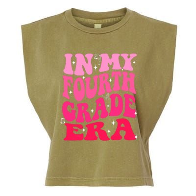 In My Fourth Grade Era Girl Back To School 4th Grade Garment-Dyed Women's Muscle Tee