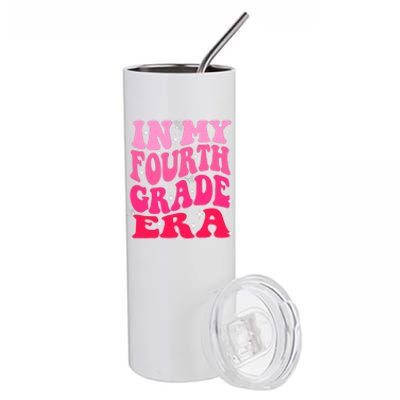 In My Fourth Grade Era Girl Back To School 4th Grade Stainless Steel Tumbler