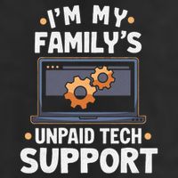 IM My FamilyS Unpaid Tech Support Funny Computer Engineer Cool Comfort Performance Bucket Hat