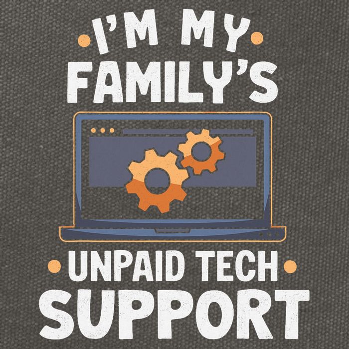 IM My FamilyS Unpaid Tech Support Funny Computer Engineer Cotton Canvas Backpack