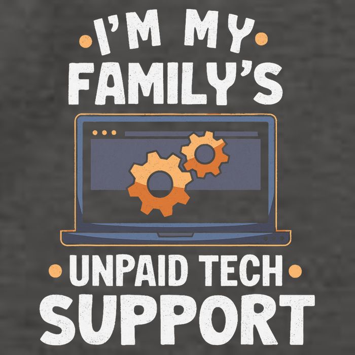 IM My FamilyS Unpaid Tech Support Funny Computer Engineer Vector Backpack