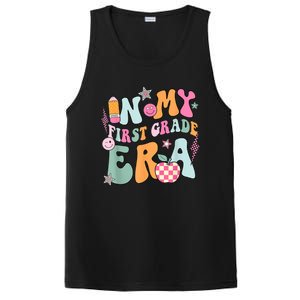 In My First Grade Era Back To School Retro Groovy 1st Grade PosiCharge Competitor Tank