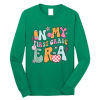 In My First Grade Era Back To School Retro Groovy 1st Grade Long Sleeve Shirt