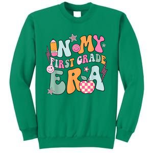 In My First Grade Era Back To School Retro Groovy 1st Grade Sweatshirt