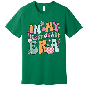 In My First Grade Era Back To School Retro Groovy 1st Grade Premium T-Shirt