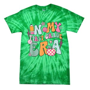 In My First Grade Era Back To School Retro Groovy 1st Grade Tie-Dye T-Shirt