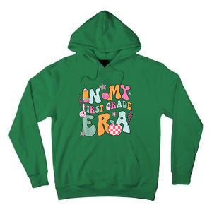 In My First Grade Era Back To School Retro Groovy 1st Grade Tall Hoodie