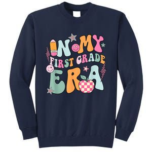 In My First Grade Era Back To School Retro Groovy 1st Grade Tall Sweatshirt