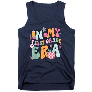 In My First Grade Era Back To School Retro Groovy 1st Grade Tank Top