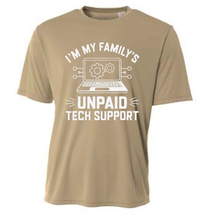 IM My FamilyS Unpaid Tech Support Cooling Performance Crew T-Shirt