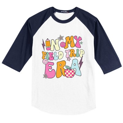 In My Field Trip Era Retro Groovy Teacher Field Day 2024 Baseball Sleeve Shirt