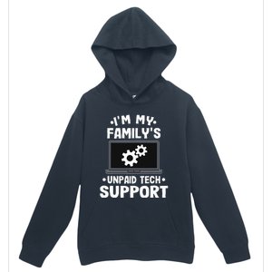 I'm My Family's Unpaid Tech Support Funny Computer Engineer Urban Pullover Hoodie