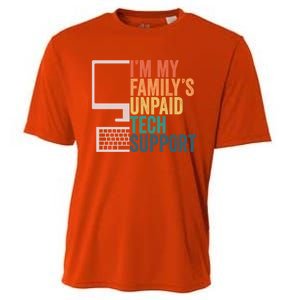 IM My FamilyS Unpaid Tech Support Retro Funny Meaningful Gift Cooling Performance Crew T-Shirt