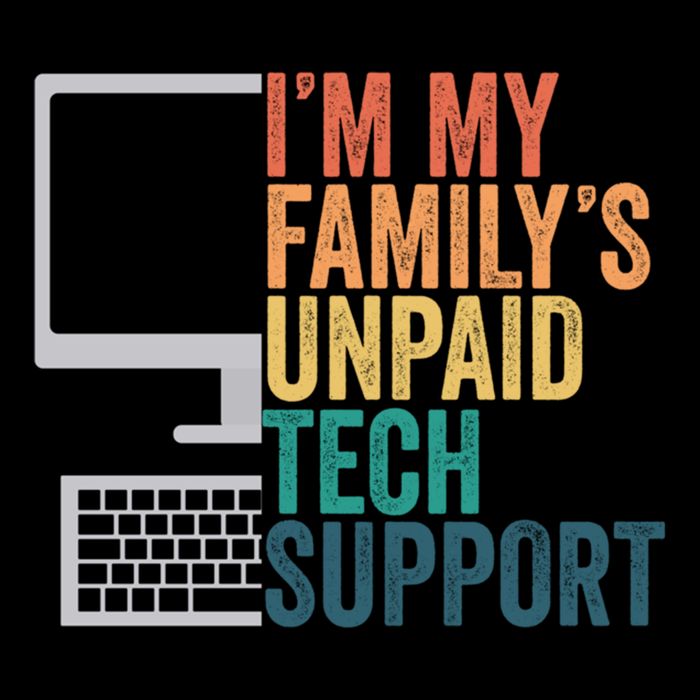 IM My FamilyS Unpaid Tech Support Retro Funny Meaningful Gift Daily Commute Backpack