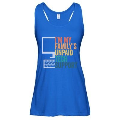 IM My FamilyS Unpaid Tech Support Retro Funny Meaningful Gift Ladies Essential Flowy Tank