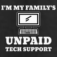 I'm My Family's Unpaid Tech Support Funny Computer Knit Cap Winter Beanie