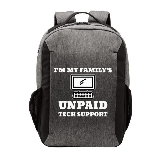 I'm My Family's Unpaid Tech Support Funny Computer Vector Backpack